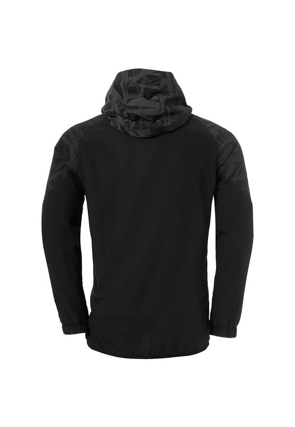 UHLSPORT - Tkana bluza z kapturem dla dzieci Uhlsport Goal 25 Evo. Typ kołnierza: kaptur. Kolor: szary, wielokolorowy, brązowy, czarny