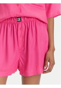 Hugo - HUGO Piżama Jade 50540051 Różowy Relaxed Fit. Kolor: różowy. Materiał: wiskoza