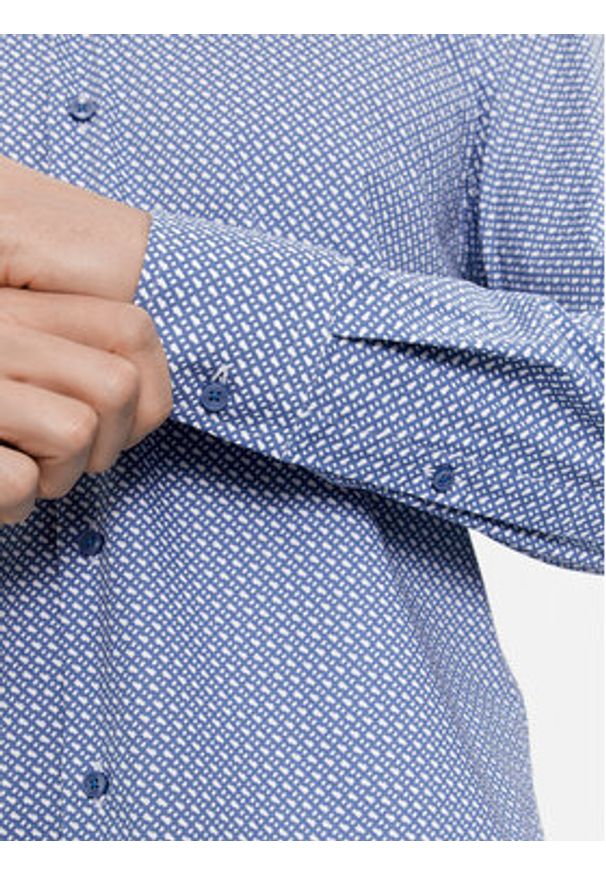 BOSS - Boss Koszula H-Hank-Kent-C1-214 50478620 Niebieski Slim Fit. Typ kołnierza: kołnierzyk klasyczny. Kolor: niebieski. Materiał: bawełna