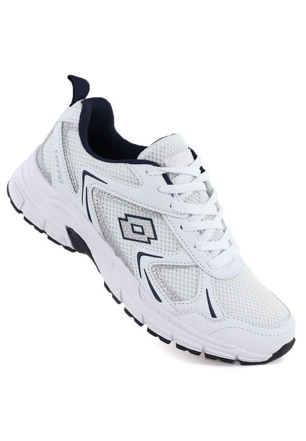 LOTTO - Buty sportowe męskie sneakersy Lotto białe KITAURA. Kolor: biały. Materiał: tkanina