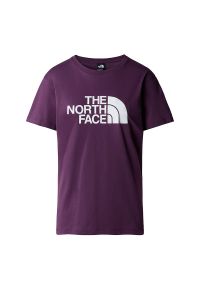 Koszulka The North Face Relaxed Easy 0A87N9V6V1 - fioletowa. Kolor: fioletowy. Materiał: bawełna. Długość rękawa: krótki rękaw. Długość: krótkie
