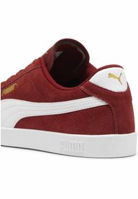 Puma - Sneakersy zamszowe unisex PUMA Club II PUMA Intense Red White Gold. Kolor: biały, żółty, czerwony, wielokolorowy. Materiał: zamsz