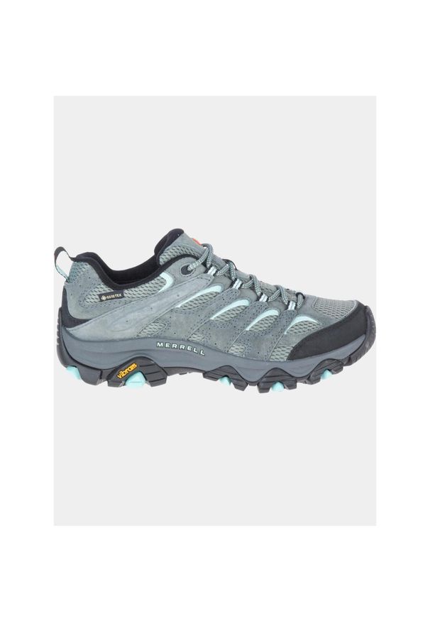 Buty turystyczne damskie Merrell Moab 3 GTX. Kolor: zielony, wielokolorowy, szary. Materiał: skóra. Szerokość cholewki: normalna