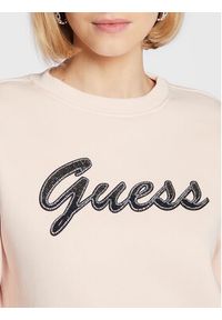 Guess Bluza W3RQ10 K9Z21 Różowy Relaxed Fit. Kolor: różowy. Materiał: syntetyk #3