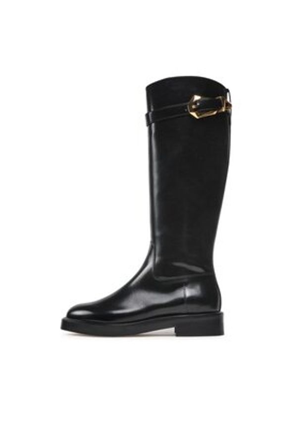 Alberta Ferretti Oficerki 22251A6201 8005 Czarny. Kolor: czarny. Materiał: skóra