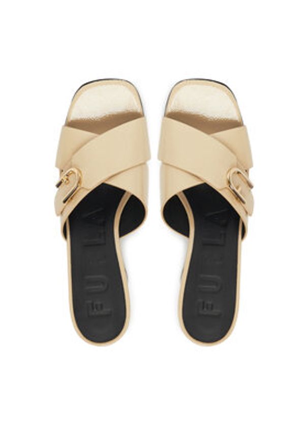 Furla Klapki YJ41HIC Y57000 8E000 Écru. Materiał: skóra