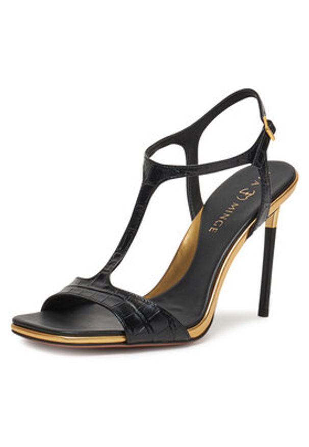 Eva Minge Sandały TULIP-LT1520-3-3 Czarny. Kolor: czarny. Materiał: skóra