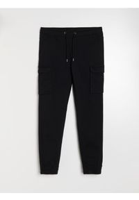 Sinsay - Spodnie jogger - czarny. Kolor: czarny