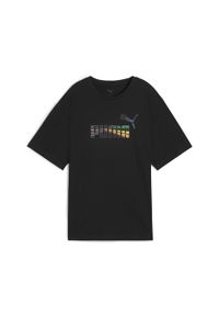 Puma - Damska koszulka LOVE UNITED o luźnym kroju PUMA Black. Kolor: czarny
