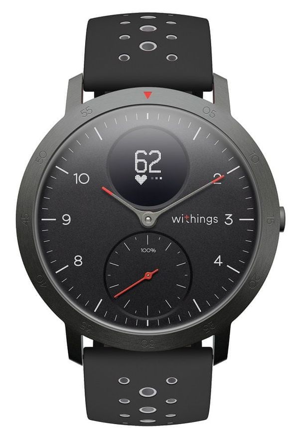 WITHINGS - Withings smartwatch Steel HR Sport (40 mm), Black. Rodzaj zegarka: smartwatch. Kolor: czarny. Styl: sportowy