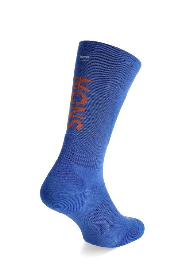 MONS ROYALE - Skarpety merino Mons Royale Atlas Snow Sock. Kolor: niebieski. Sport: kolarstwo