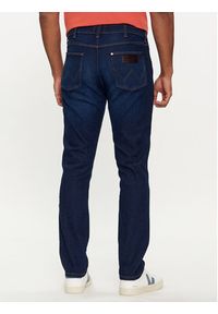 Wrangler Jeansy Larston 112350845 Granatowy Slim Fit. Kolor: niebieski