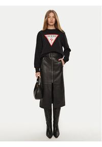 Guess Bluza W2YQ16 KBA11 Czarny Regular Fit. Kolor: czarny. Materiał: bawełna #2