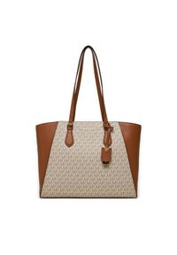 MICHAEL Michael Kors Torebka Taryn 30F4GTBT7B Beżowy. Kolor: beżowy. Materiał: skórzane