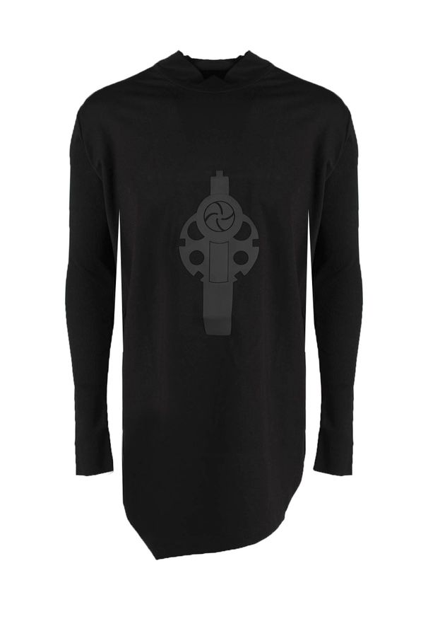 La Haine Inside Us Bluza "Wannact-Unisex" | A2208 | WANNACT | Kobieta | Czarny. Kolor: czarny. Materiał: wiskoza, elastan, nylon. Długość: długie. Wzór: nadruk, aplikacja