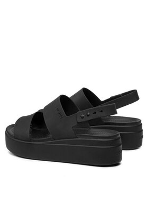 Crocs Sandały Brooklyn Low Wedge W 206453 Czarny. Kolor: czarny