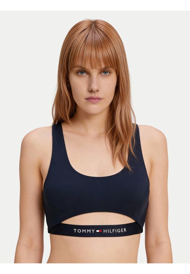 TOMMY HILFIGER - Tommy Hilfiger Góra od bikini UW0UW06359 Granatowy. Kolor: niebieski. Materiał: syntetyk