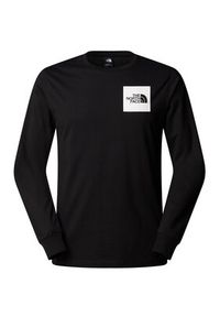 The North Face Longsleeve Fine NF0A8A6P Czarny Regular Fit. Kolor: czarny. Materiał: bawełna. Długość rękawa: długi rękaw #3