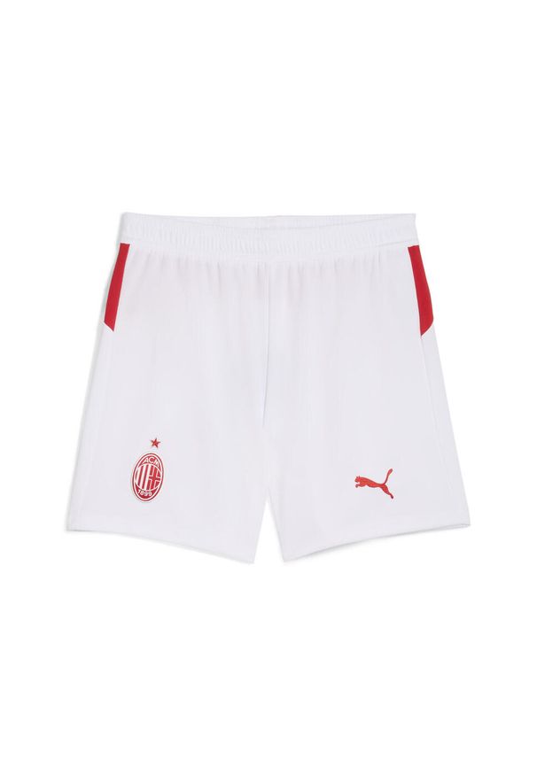 Puma - Młodzieżowe szorty AC Milan 25/26 PUMA White. Kolor: biały. Materiał: tkanina. Sport: piłka nożna