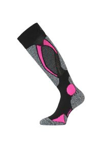 LASTING - Skarpety narciarskie Lasting SWC 904 Merino S (34-37). Kolor: wielokolorowy, czarny, różowy. Materiał: wełna. Sport: narciarstwo #1