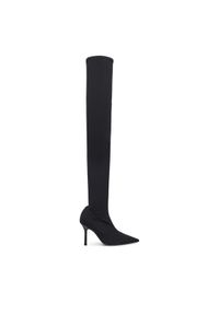 Patrizia Pepe Kozaki 8Y0127 J346 Czarny. Kolor: czarny. Materiał: materiał