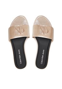Calvin Klein Jeans Klapki Flat Sandal Slide Mg Met YW0YW01348 Różowy. Kolor: różowy #6