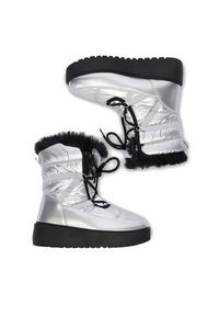 DeeZee Śniegowce HY002-1 Srebrny. Kolor: srebrny. Materiał: materiał, syntetyk #5