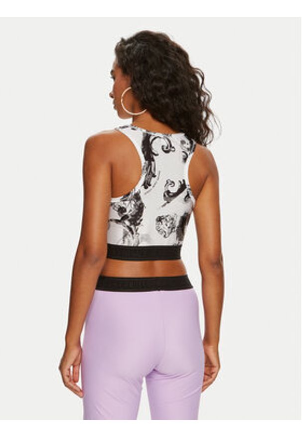 Versace Jeans Couture Top 76HAM227 Biały Skinny Fit. Kolor: biały. Materiał: syntetyk