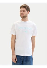 Tom Tailor T-Shirt 1041871 Biały Regular Fit. Kolor: biały. Materiał: bawełna