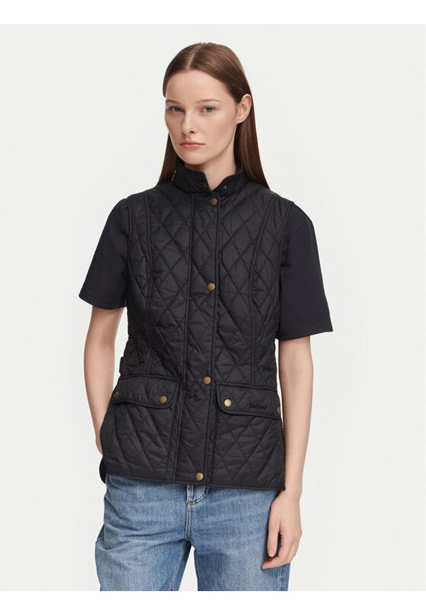Barbour Bezrękawnik Otterburn LGI0003BK11 Czarny Regular Fit. Kolor: czarny. Materiał: syntetyk. Długość rękawa: bez rękawów