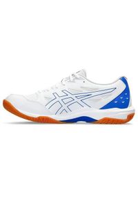 Buty siatkarskie męskie Asics Gel Rocket 11. Zapięcie: sznurówki. Kolor: wielokolorowy, niebieski. Materiał: syntetyk, materiał. Szerokość cholewki: normalna