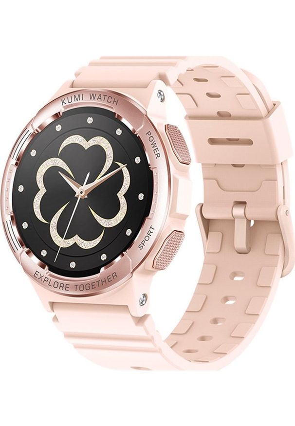 Smartwatch Kumi K6 Różowy (KU-K6/PK). Rodzaj zegarka: smartwatch. Kolor: różowy