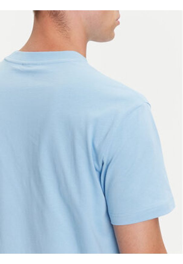 Karl Lagerfeld Jeans T-Shirt A3M17057 Błękitny Regular Fit. Kolor: niebieski. Materiał: bawełna