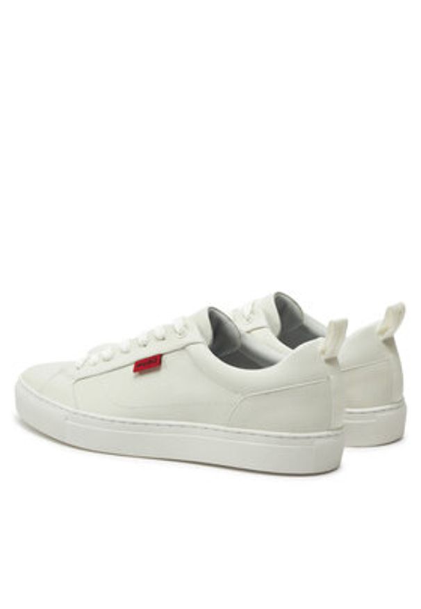 Hugo - HUGO Sneakersy Morrie 50541210 10271108 01 Biały. Kolor: biały. Materiał: skóra