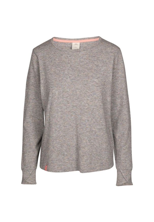 TRESPASS - Damska Koszulka Z Długim Rękawem Rina Marl. Kolor: szary. Długość rękawa: długi rękaw. Długość: długie. Sport: turystyka piesza