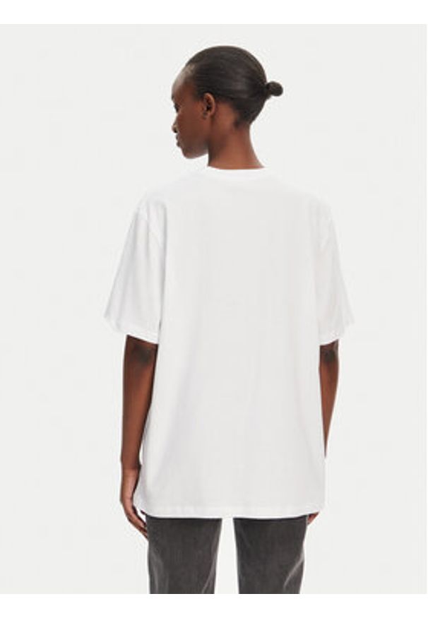 ROTATE T-Shirt 112445400 Biały Oversize. Kolor: biały. Materiał: bawełna
