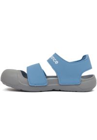 Sandały New Balance Jr SYA809R3 niebieskie. Zapięcie: rzepy. Kolor: niebieski. Materiał: materiał. Wzór: paski. Styl: młodzieżowy, sportowy #4