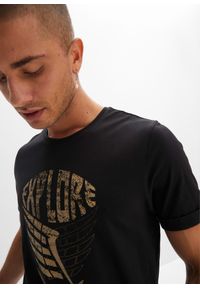 bonprix - T-shirt z bawełny organicznej. Kolor: czarny. Materiał: bawełna. Wzór: nadruk #3