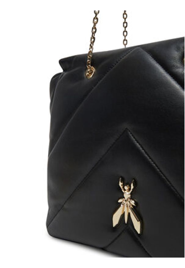 Patrizia Pepe Torebka 8B0196/L113 Czarny. Kolor: czarny. Materiał: skórzane