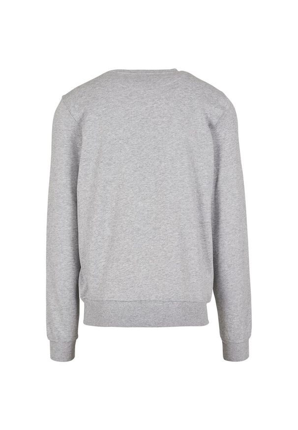 BUILD YOUR BRAND - Bluza Unisex Premium Crew Neck Dla Dorosłych. Kolor: szary