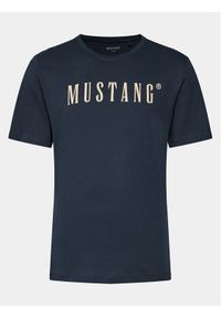 Mustang T-Shirt Austin 1014695 Granatowy Regular Fit. Kolor: niebieski. Materiał: bawełna #1