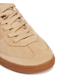 BOSS Sneakersy Brenta 50536645 Beżowy. Kolor: beżowy. Materiał: zamsz, skóra