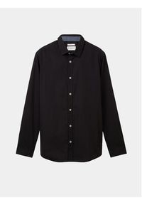Tom Tailor Koszula 1037435 Czarny Regular Fit. Kolor: czarny. Materiał: bawełna #3