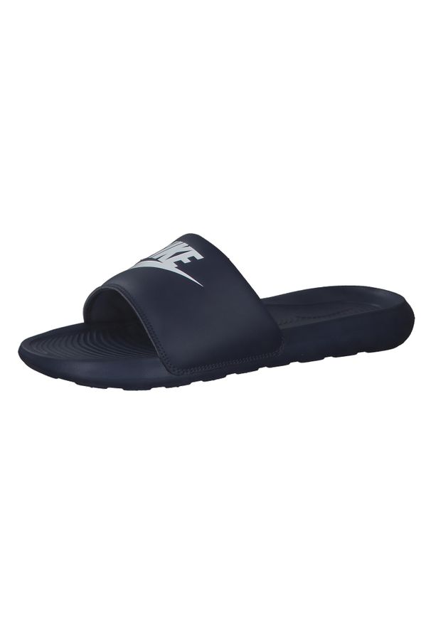 Sandały Nike Victori One granatowe. Okazja: na co dzień. Zapięcie: pasek. Kolor: biały, niebieski, wielokolorowy. Sezon: lato. Styl: casual