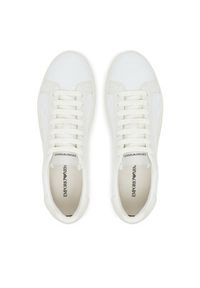 Emporio Armani Sneakersy EM003843 AF20003 M0107 Biały. Kolor: biały. Materiał: skóra #4