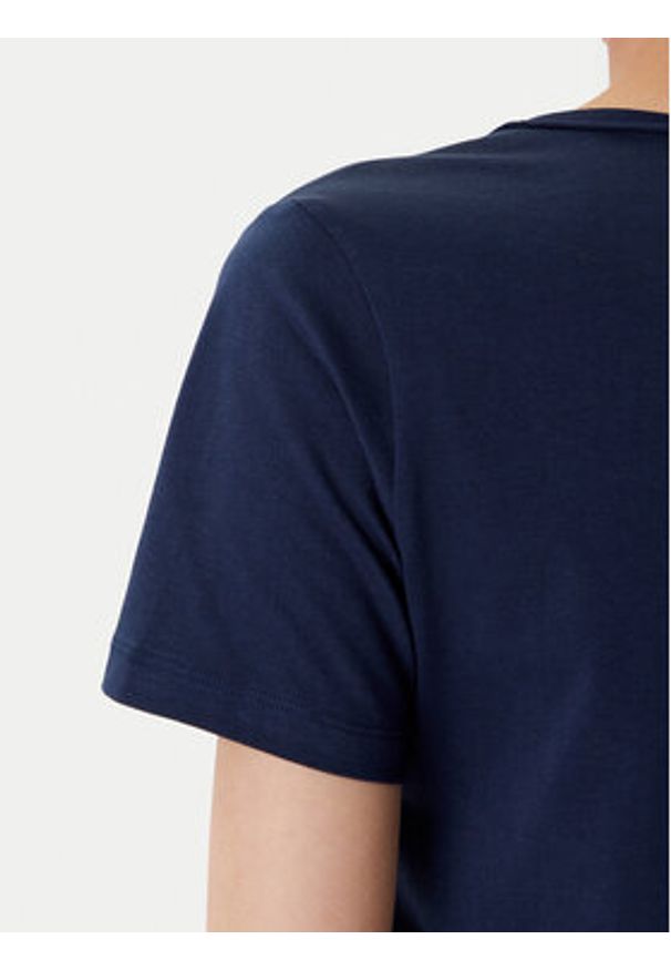 Desigual T-Shirt Dumas 25WWTK28 Granatowy Regular Fit. Kolor: niebieski. Materiał: bawełna