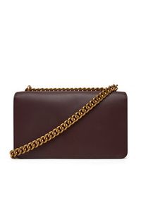 Pinko - PINKO Torebka Love One Mini Dc Al 25-26 PLTT 100074 A0F1 Bordowy. Kolor: czerwony. Materiał: skórzane