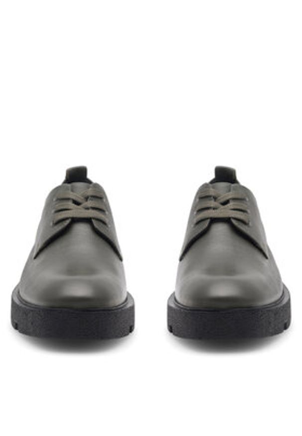 Sergio Bardi Oxfordy WI16-C1053-03SB Zielony. Kolor: zielony. Materiał: skóra