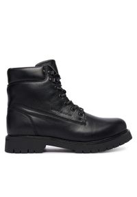 TOMMY HILFIGER - Tommy Hilfiger Trapery Flex Th Outdoor Rs FM0FM05600 Czarny. Kolor: czarny. Materiał: skóra