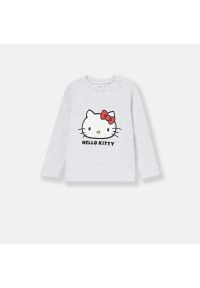 Sinsay - Koszulka niemowlęca Hello Kitty - Jasny szary. Kolor: szary. Wzór: motyw z bajki #1